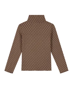 Meisjes longsleeve bruin