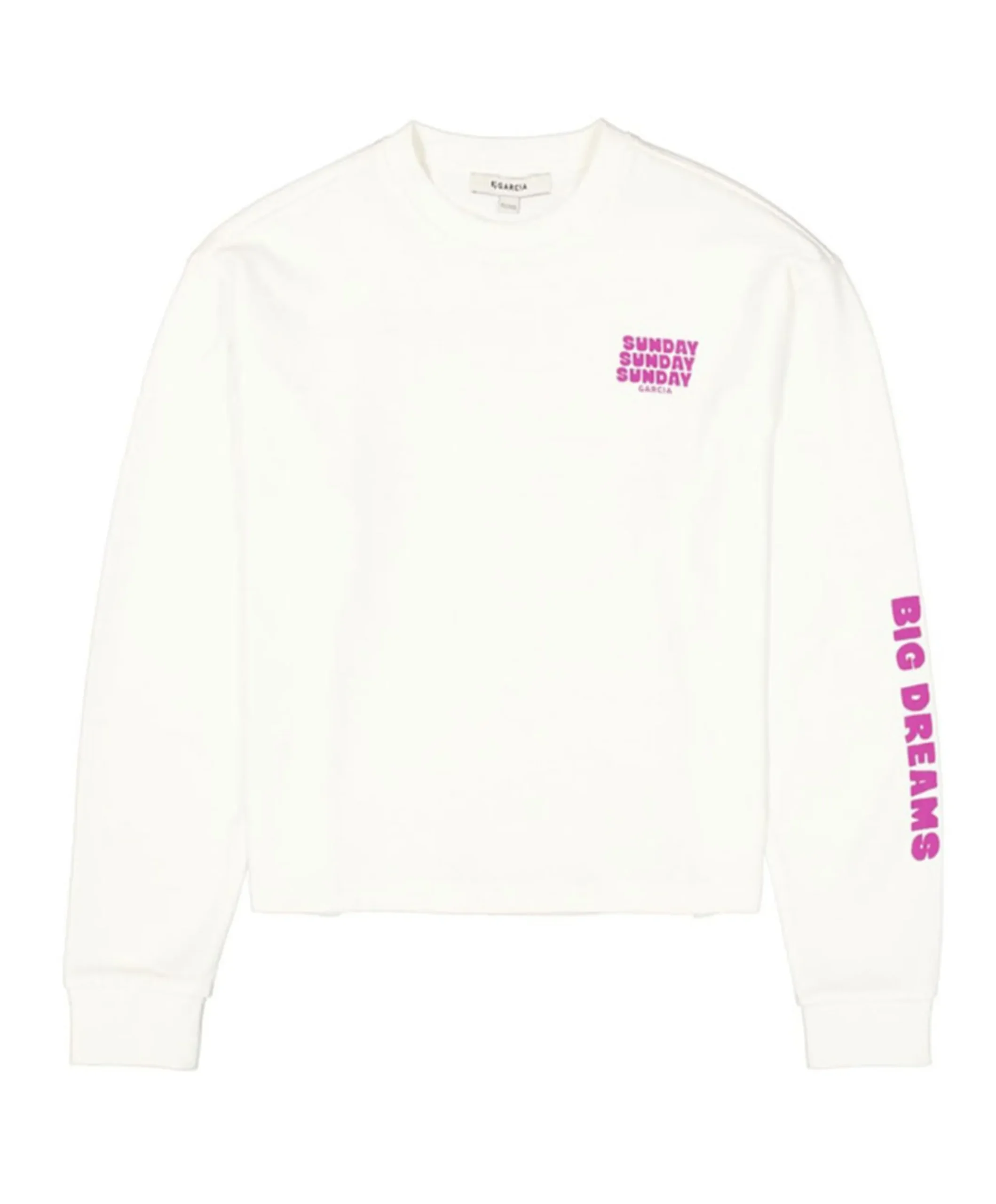 Meisjes longsleeve ecru