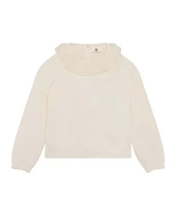 Meisjes longsleeve ecru