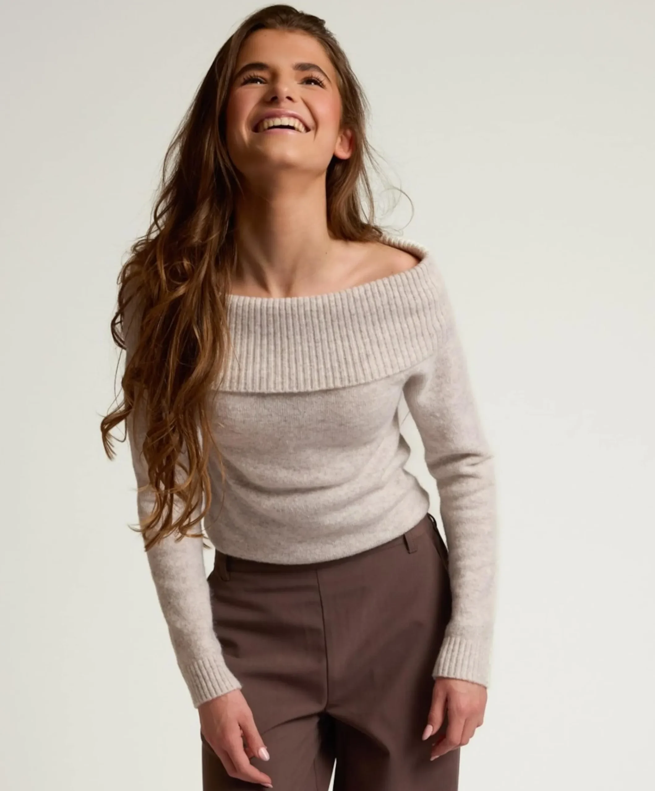 Meisjes longsleeve grijs