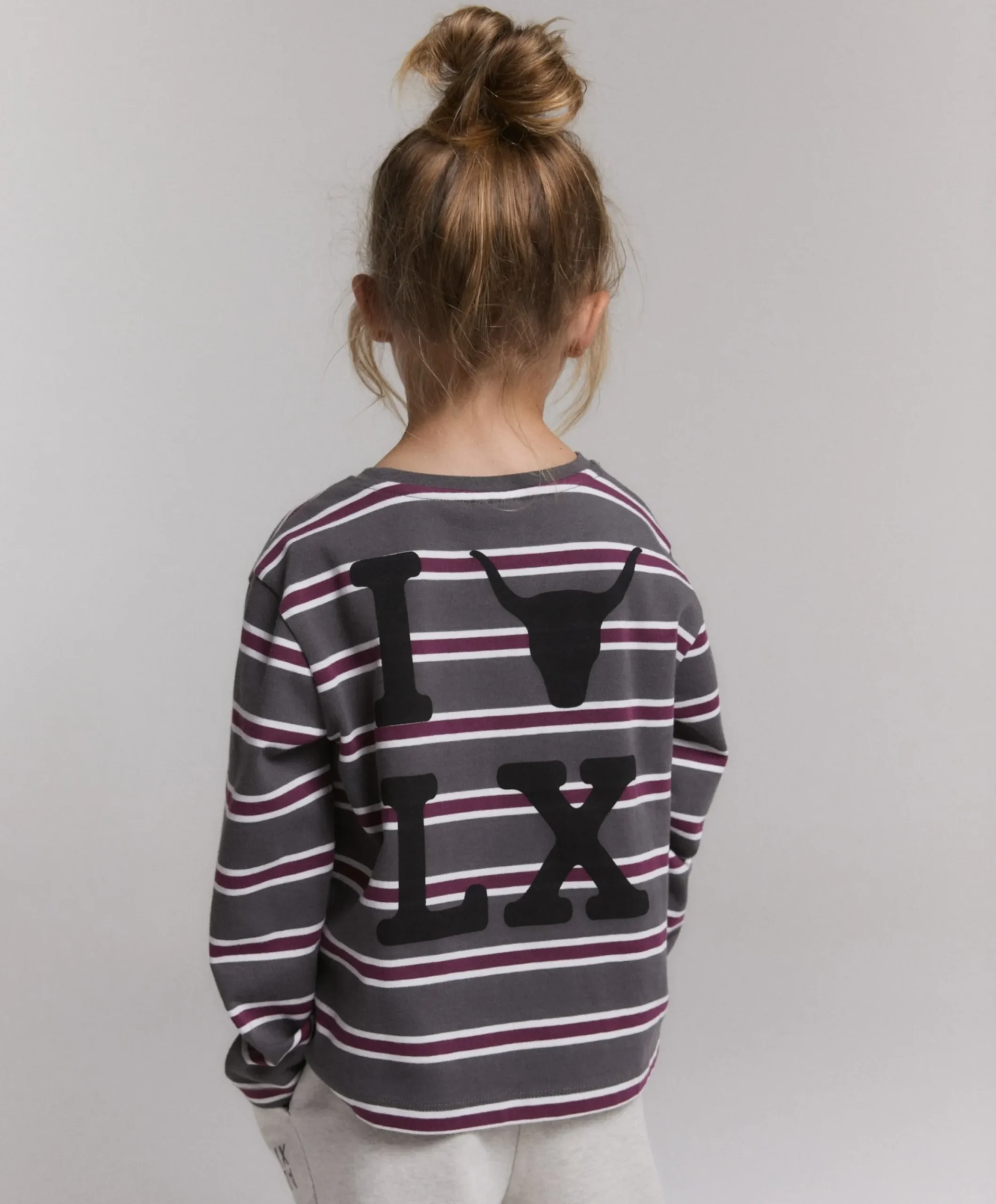 Meisjes longsleeve grijs