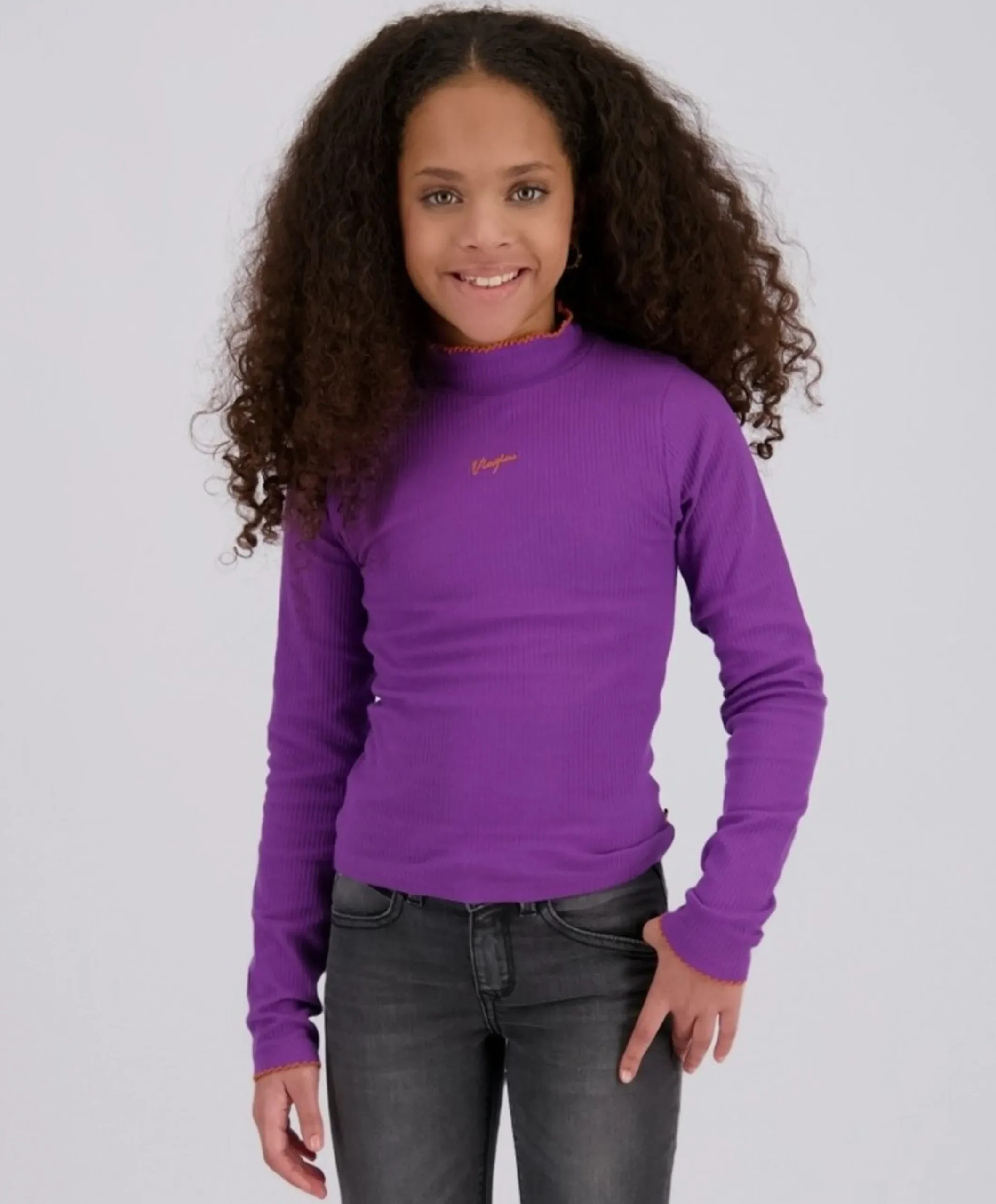 Meisjes longsleeve paars