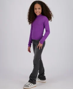 Meisjes longsleeve paars