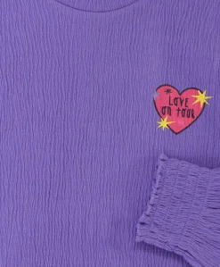 Meisjes longsleeve paars