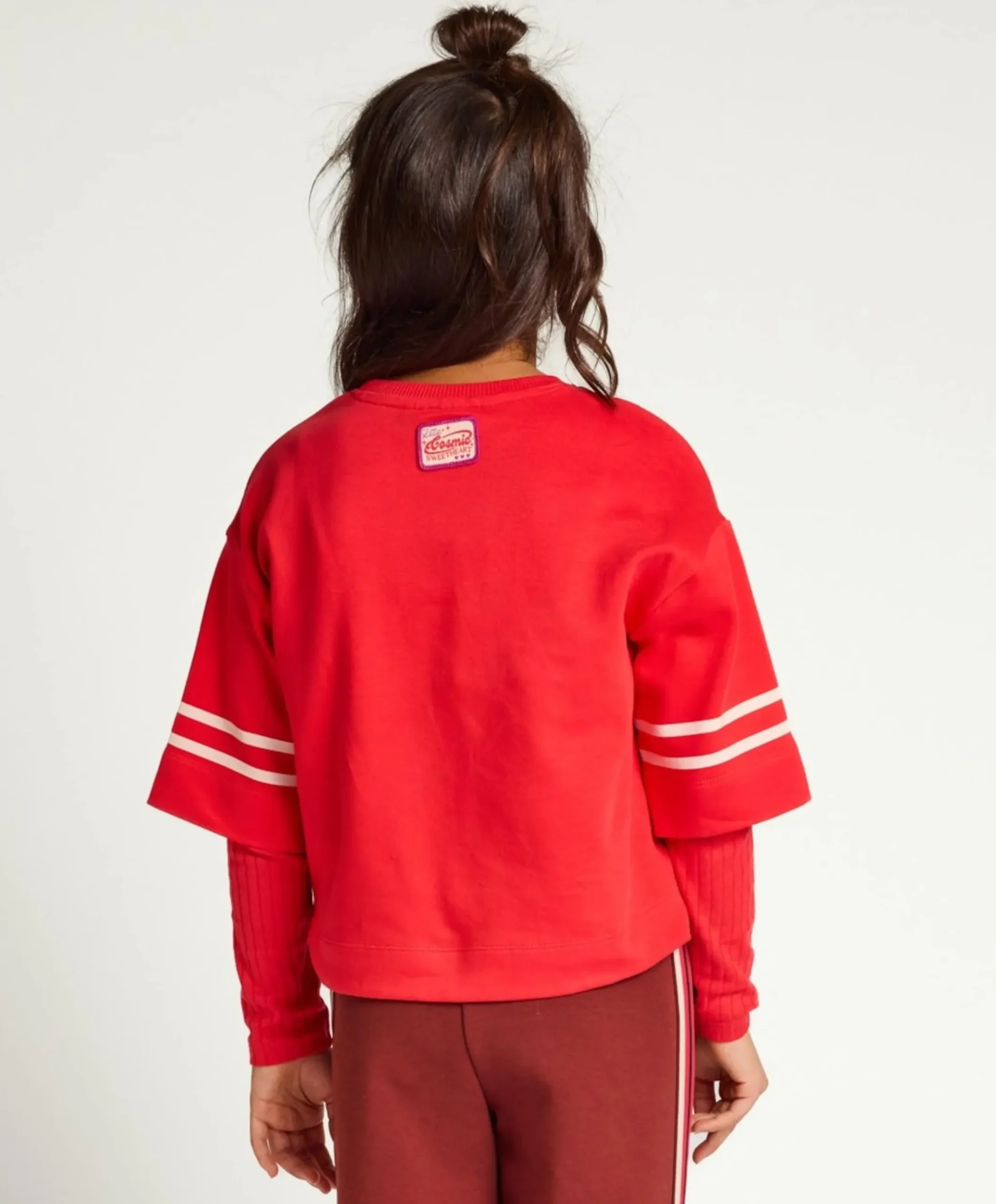 Meisjes longsleeve rood