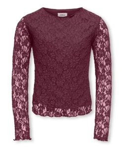 Meisjes longsleeve rood