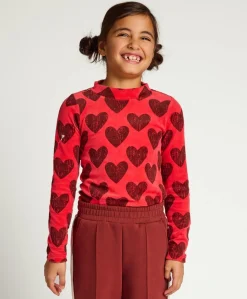 Meisjes longsleeve rood