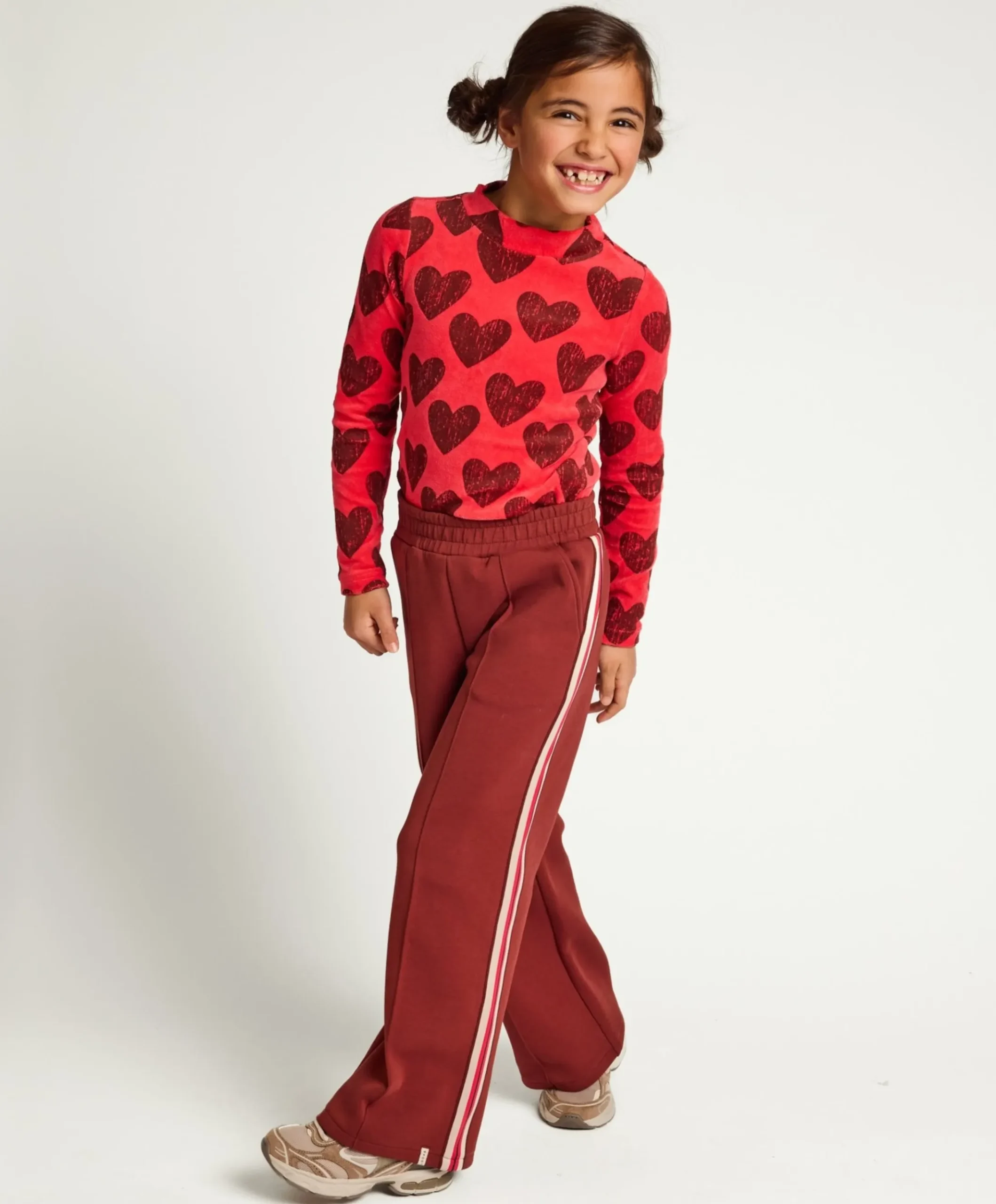 Meisjes longsleeve rood