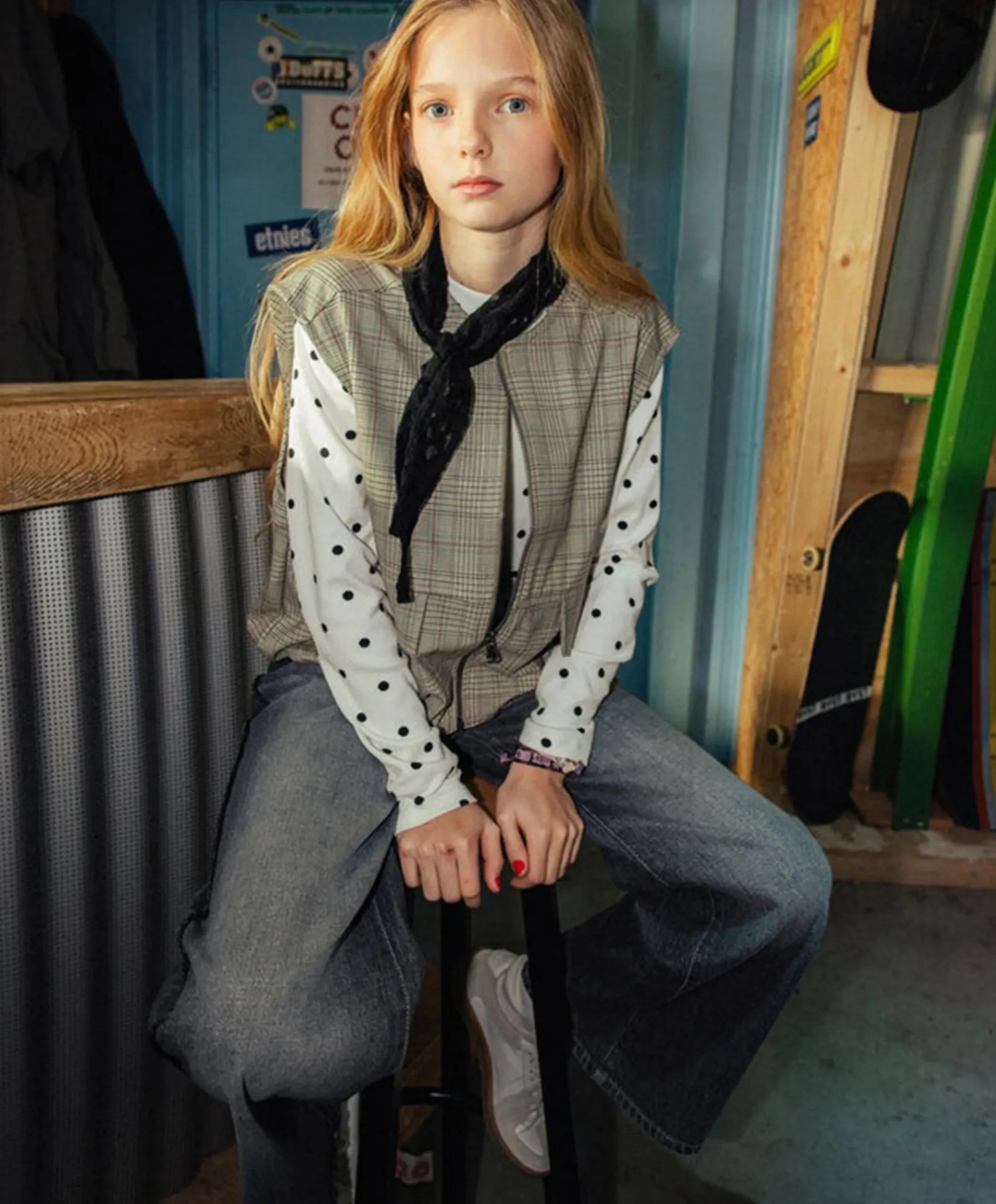 Meisjes longsleeve wit