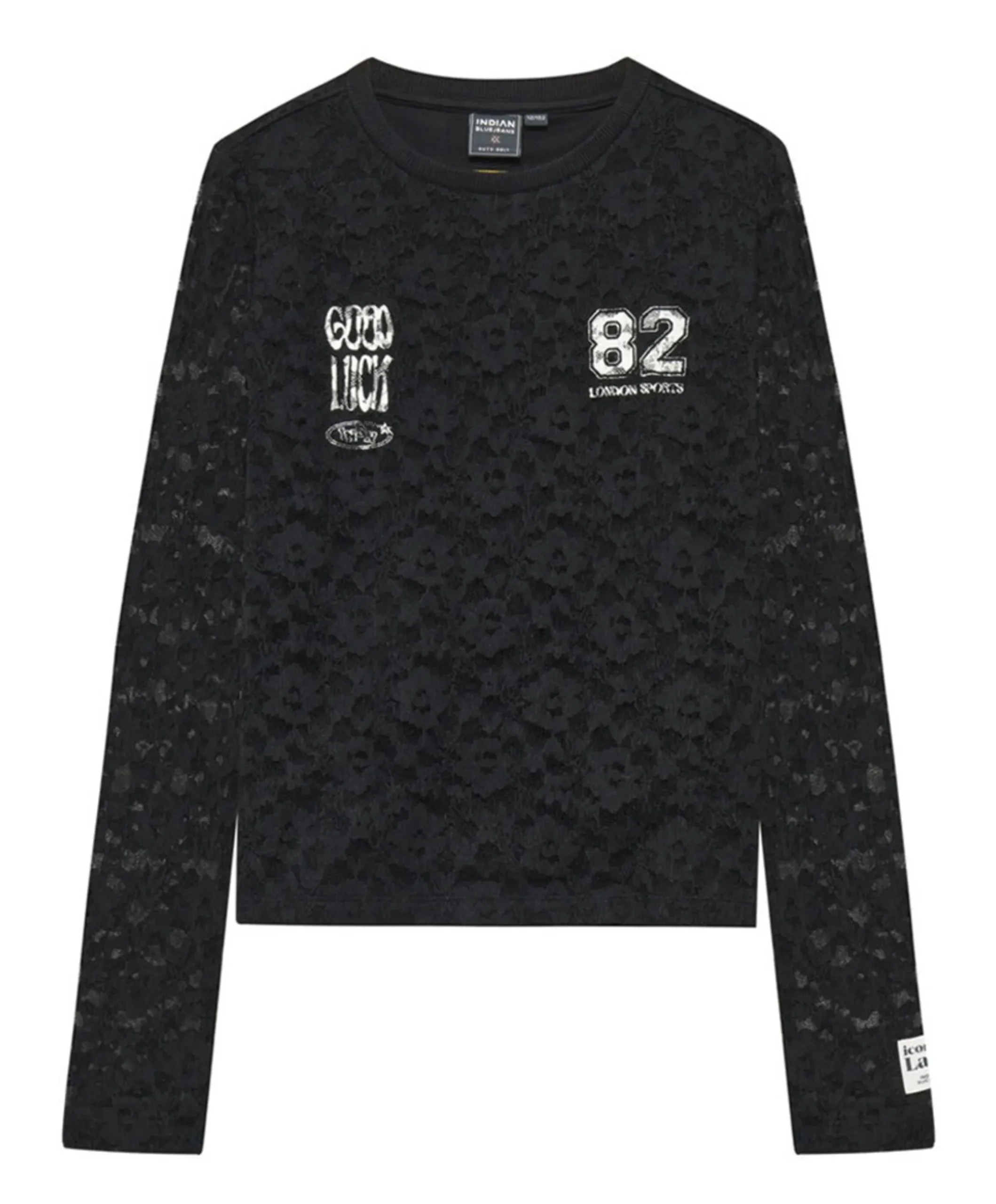 Meisjes longsleeve zwart
