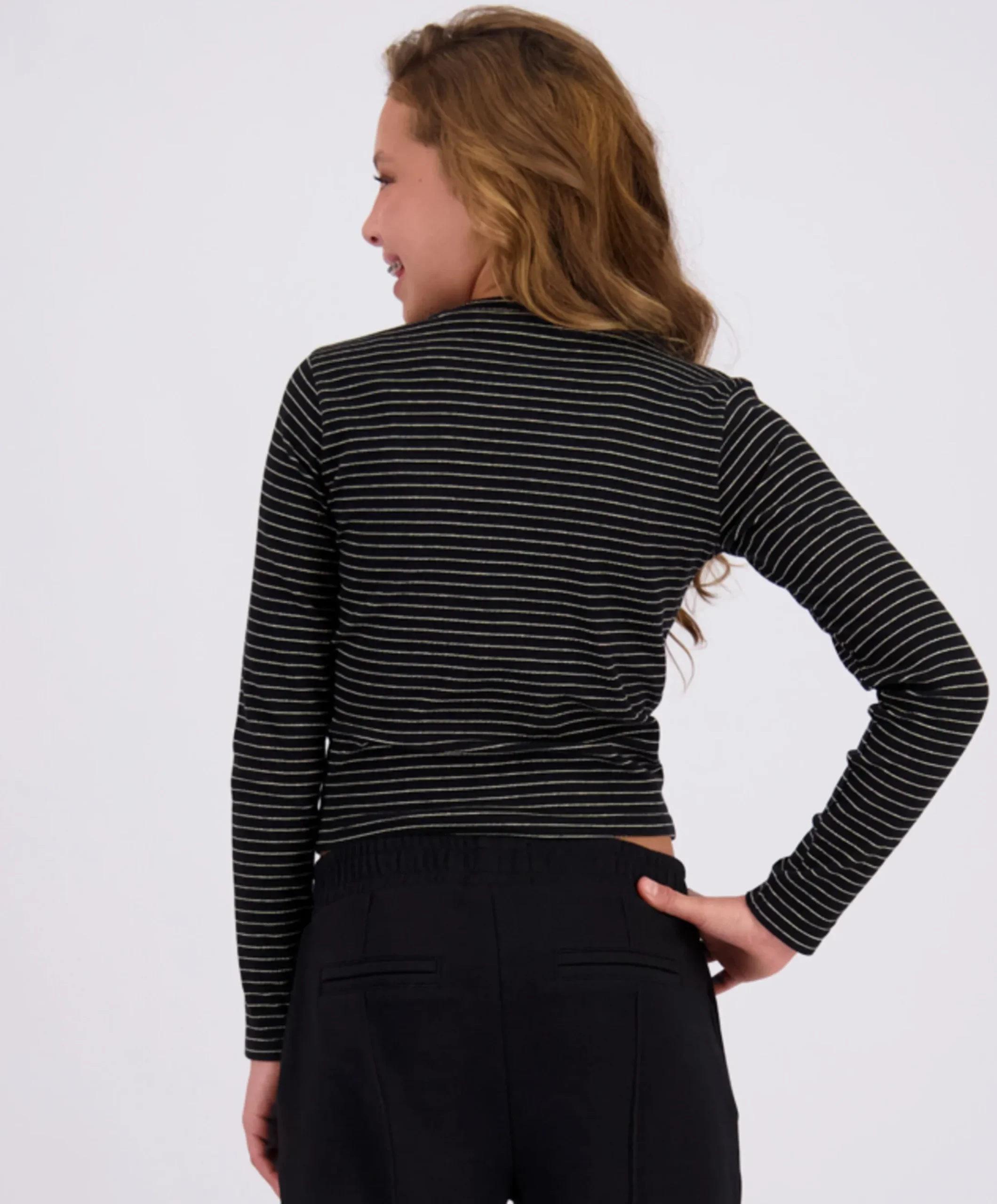 Meisjes longsleeve zwart