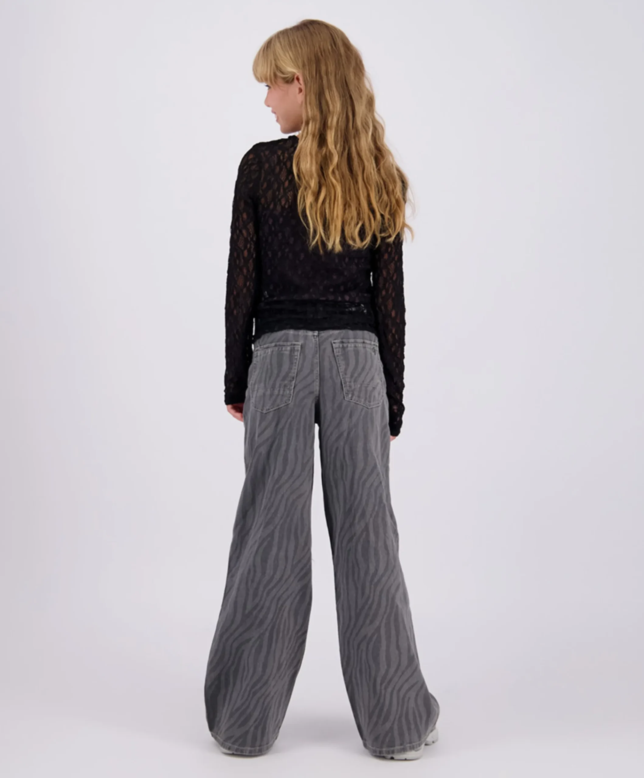 Meisjes longsleeve zwart