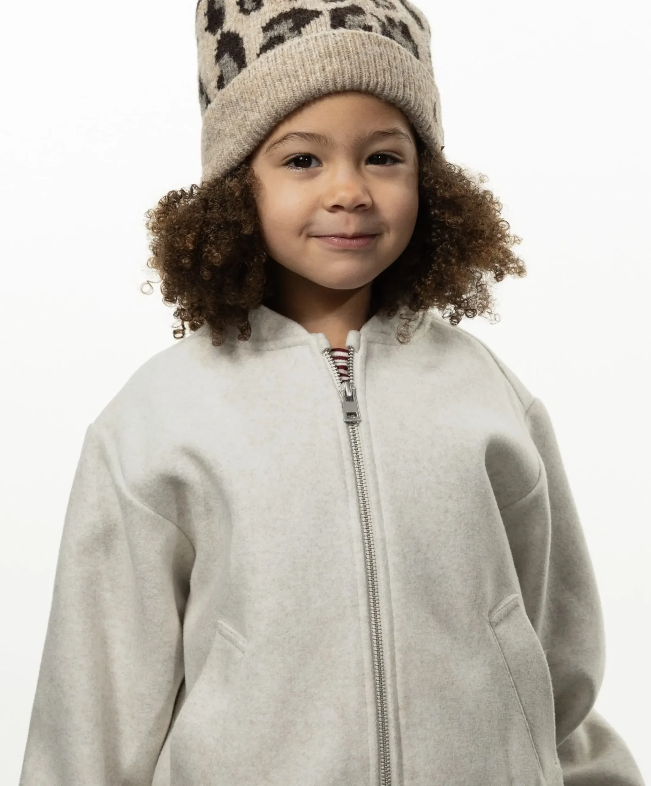 Meisjes muts beige