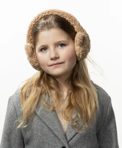 Meisjes oorwarmers beige