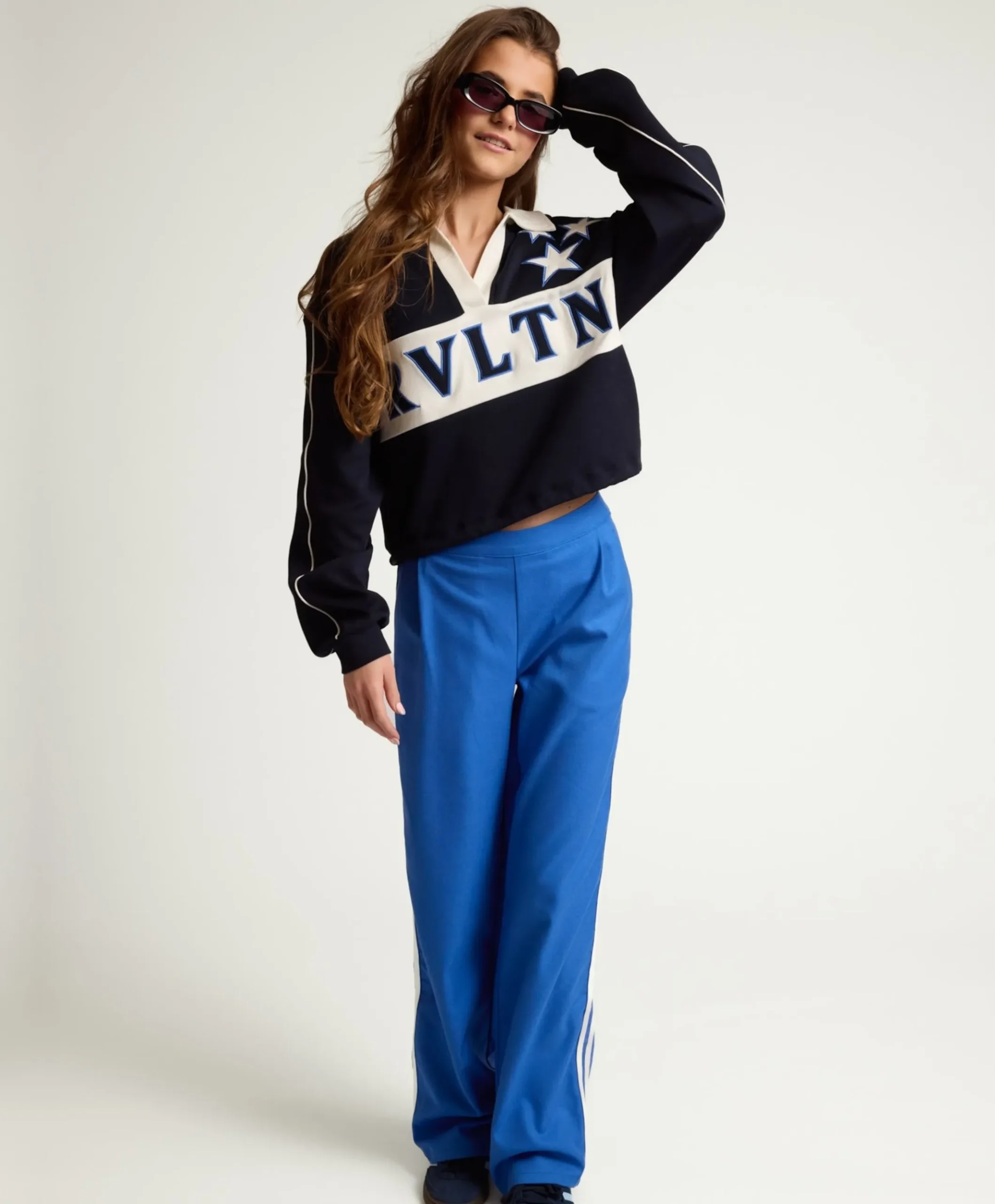 meisjes pantalon blauw