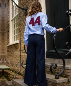 meisjes pantalon blauw