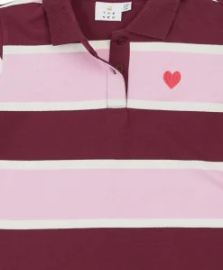 Meisjes polo bordeaux