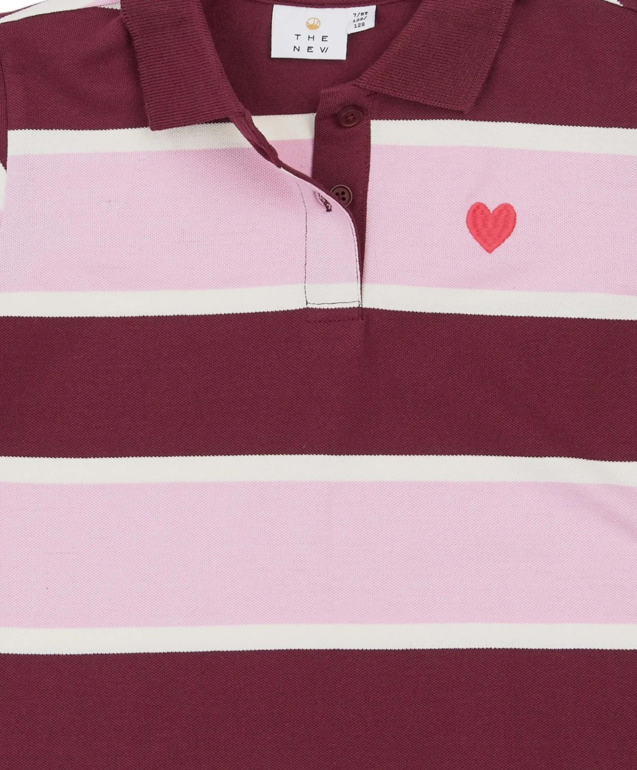 Meisjes polo bordeaux