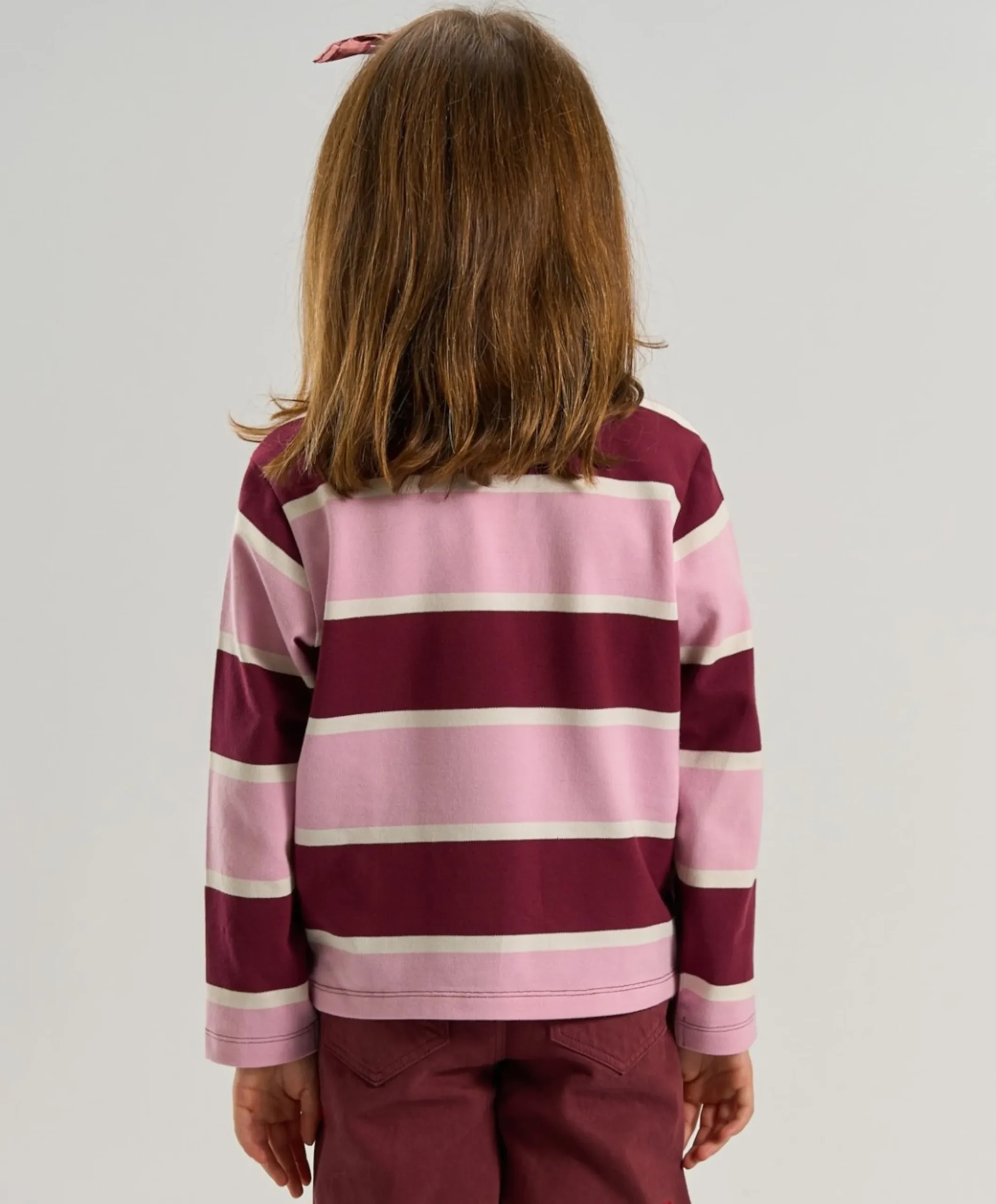 Meisjes polo bordeaux