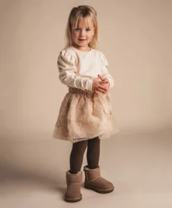 Meisjes rok beige