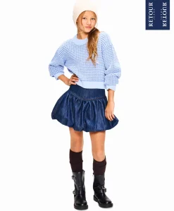 Meisjes rok blauw