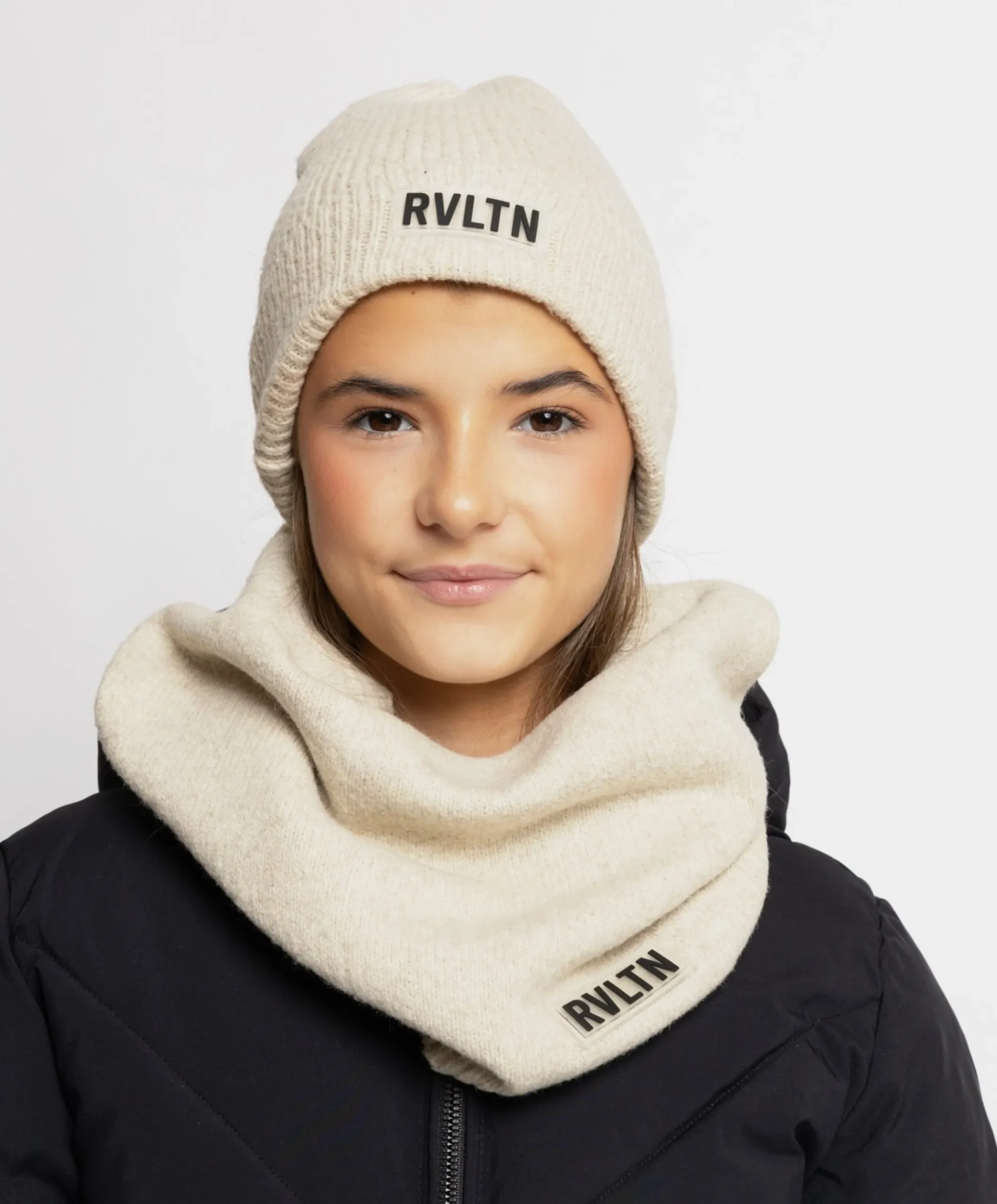 Meisjes sjaal beige