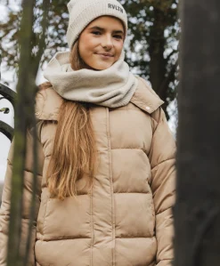 Meisjes sjaal beige