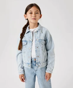 Meisjes spijkerjas blauw
