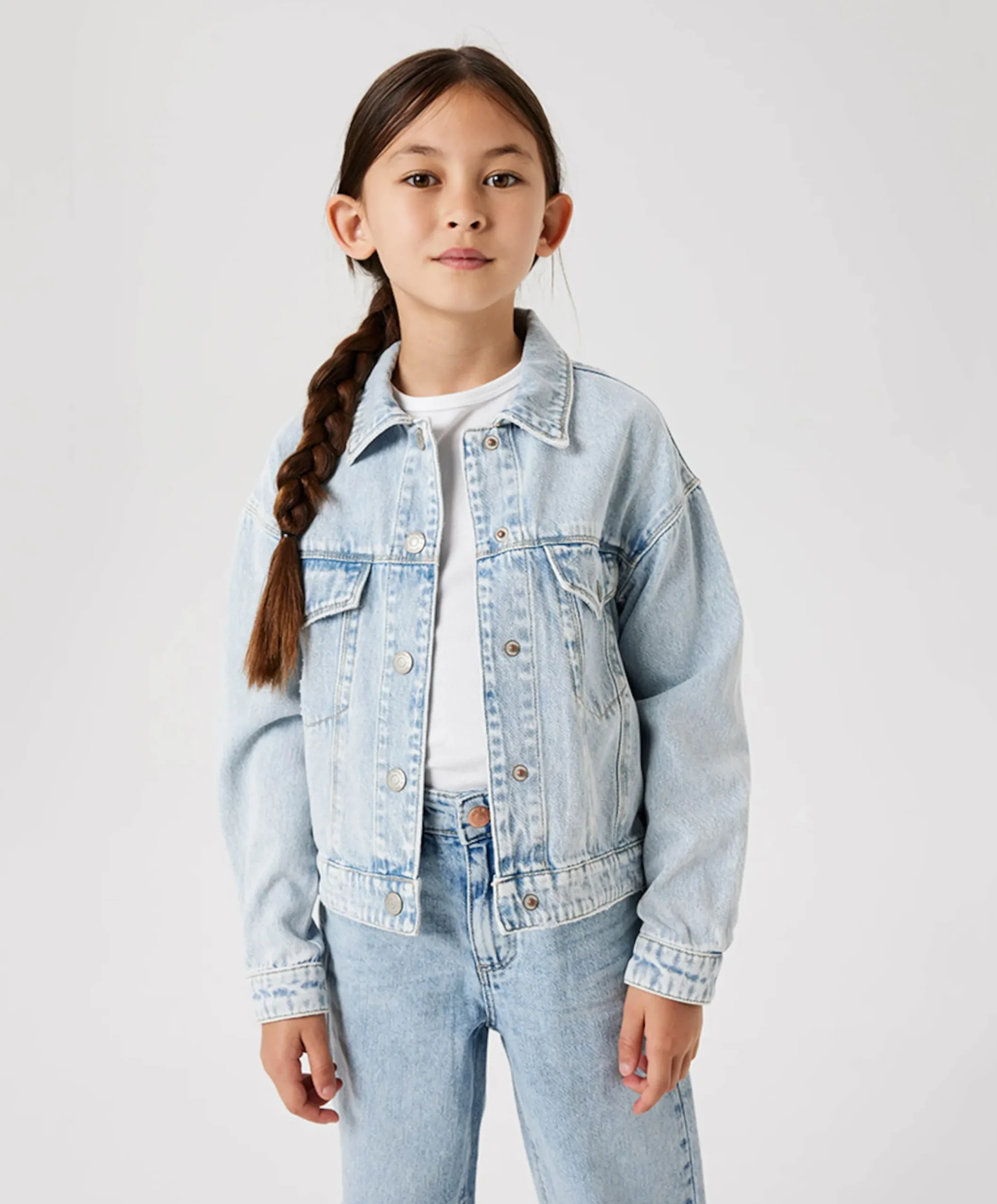 Meisjes spijkerjas blauw
