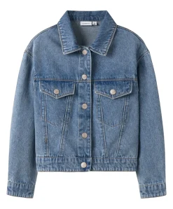 Meisjes spijkerjas blauw