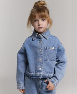 Meisjes spijkerjas blauw