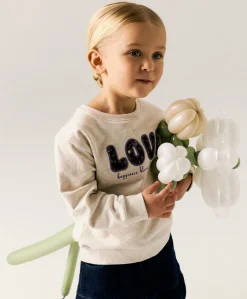 Meisjes sweater beige