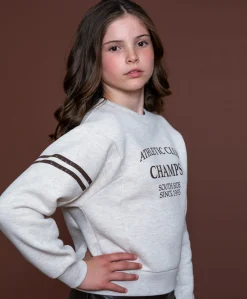 Meisjes sweater beige