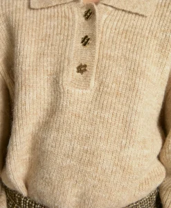 Meisjes sweater beige
