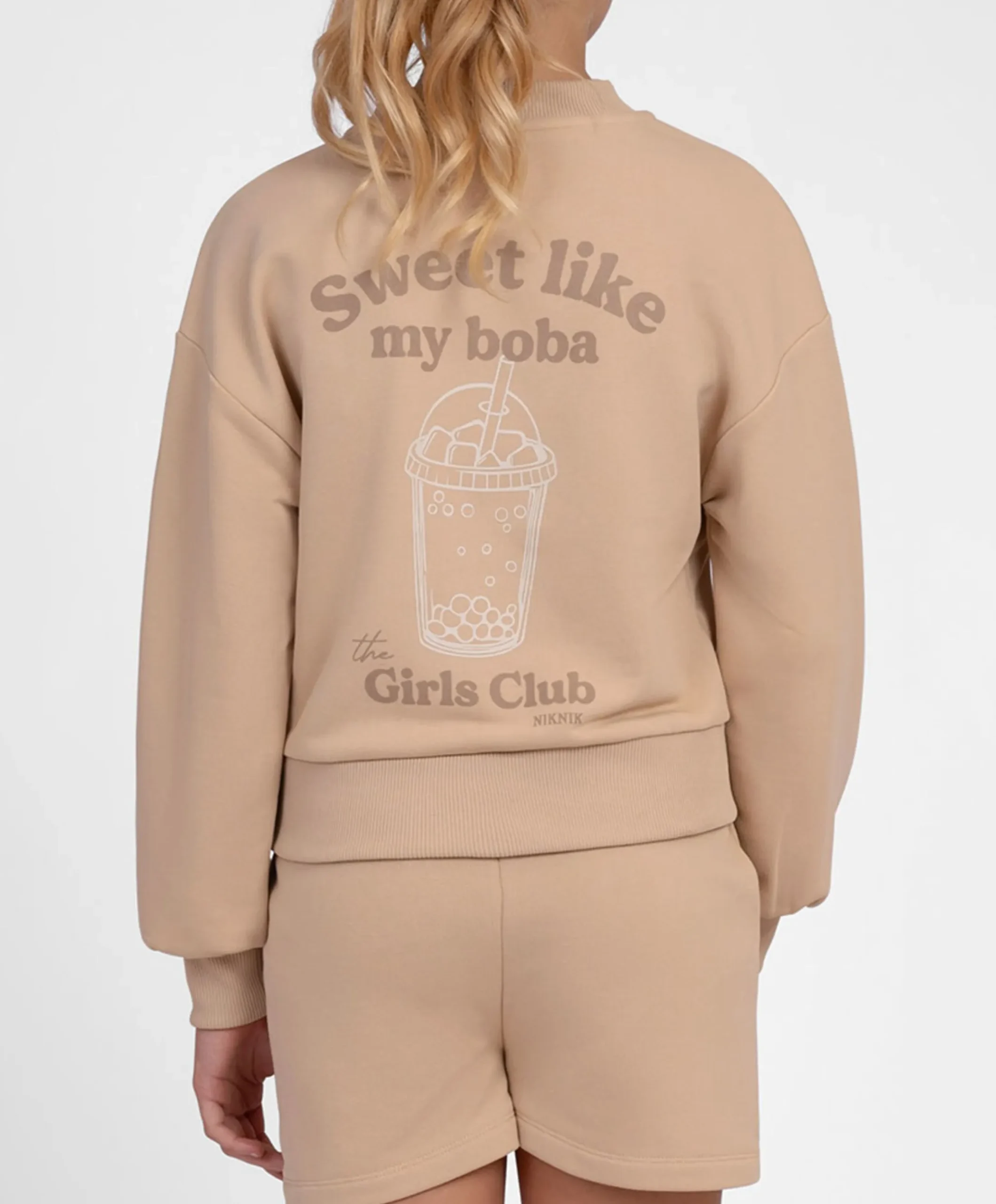 Meisjes sweater beige