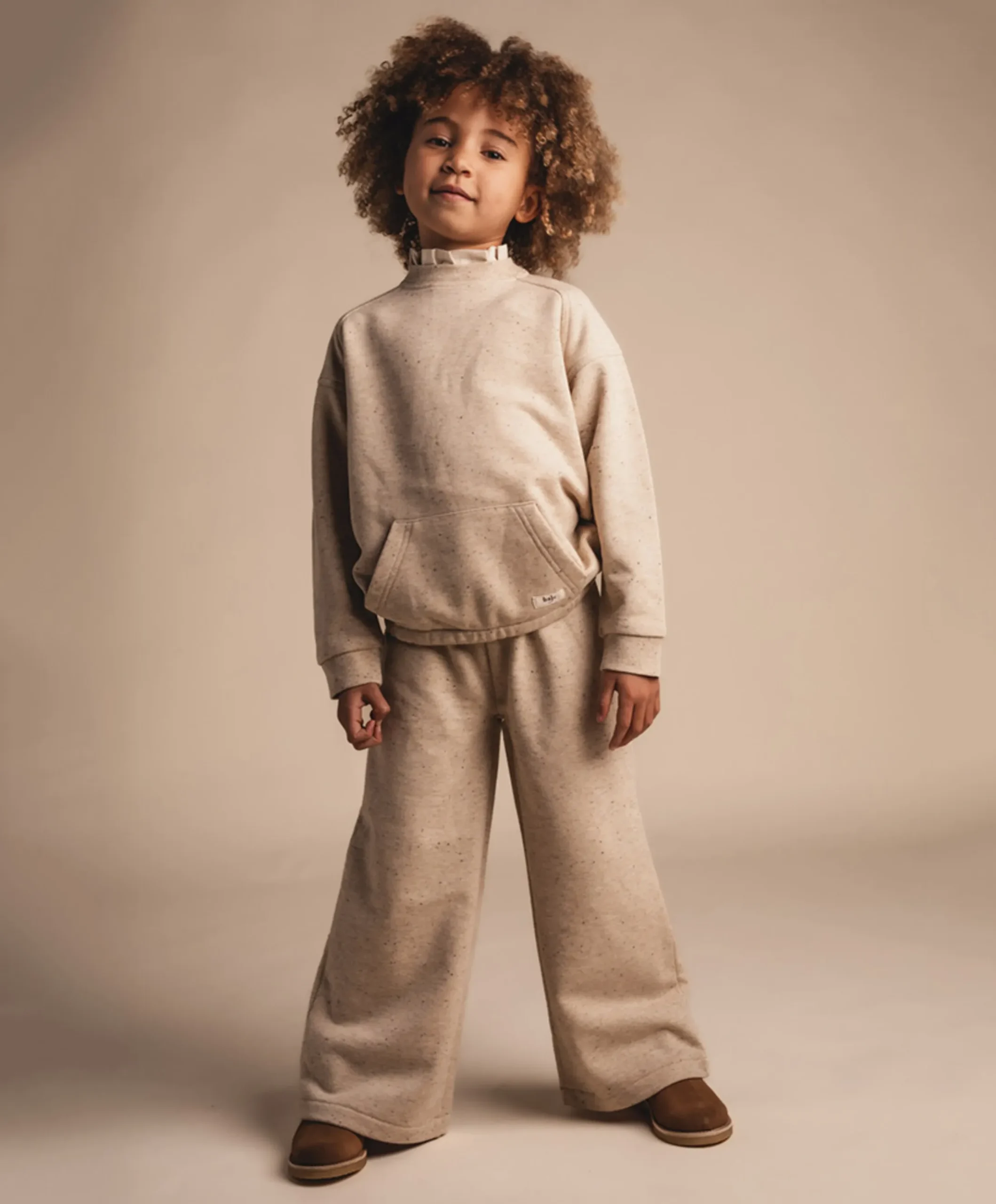 Meisjes sweater beige