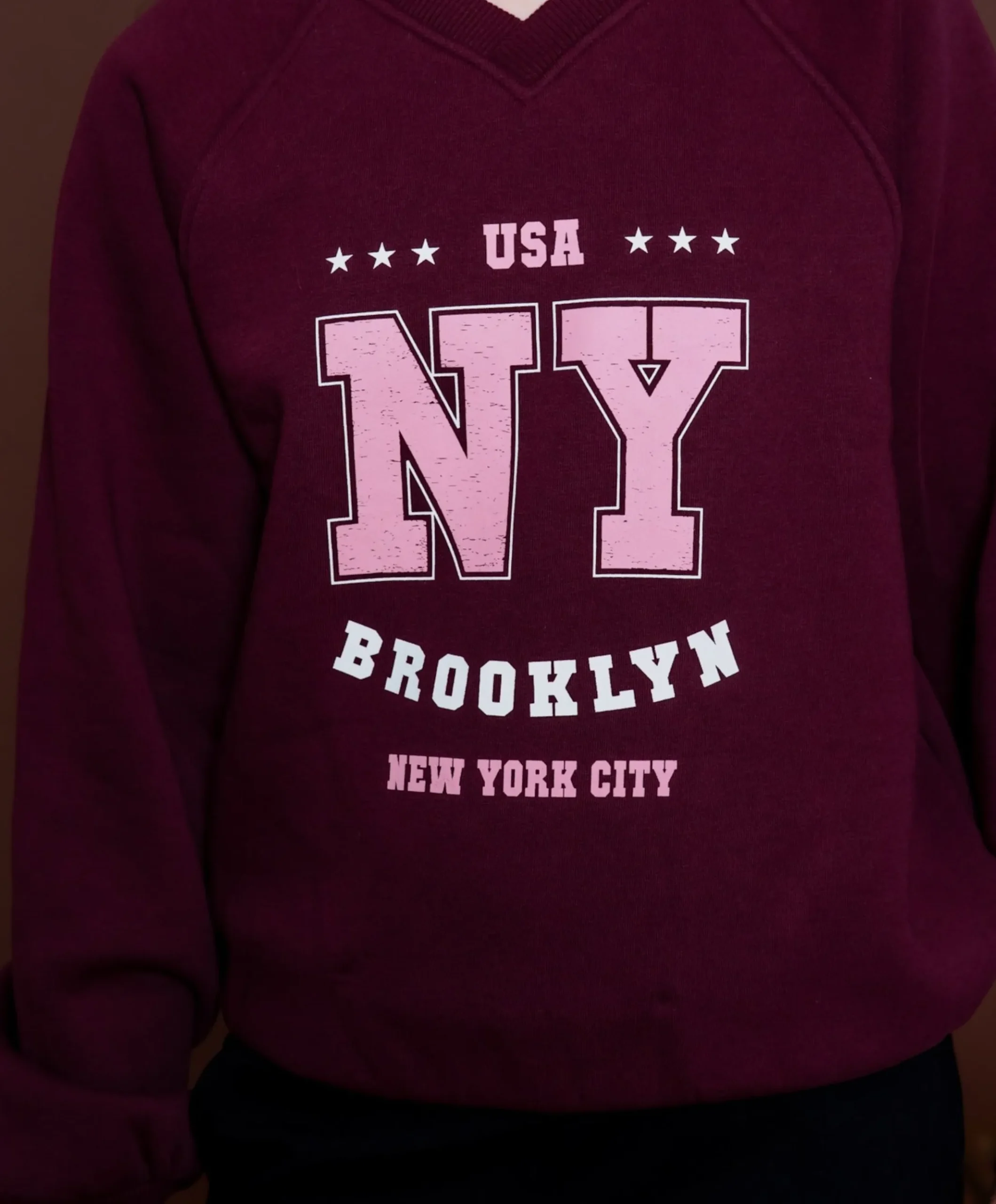 Meisjes sweater bordeaux