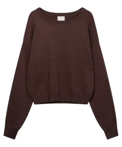 Meisjes sweater bruin
