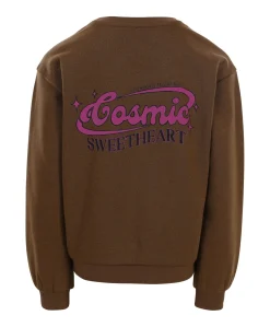 Meisjes sweater bruin