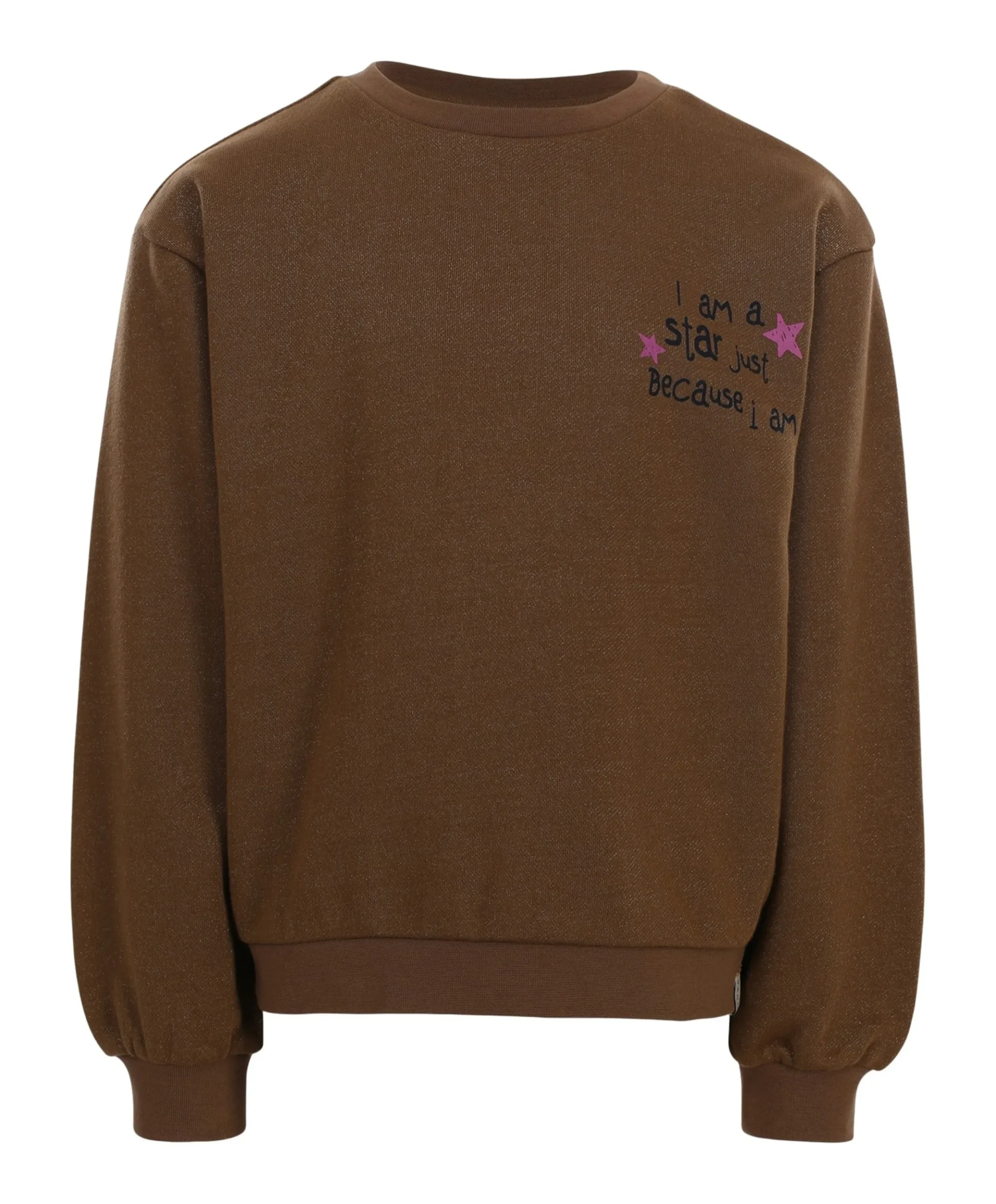 Meisjes sweater bruin