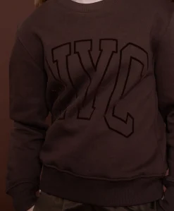 Meisjes sweater bruin