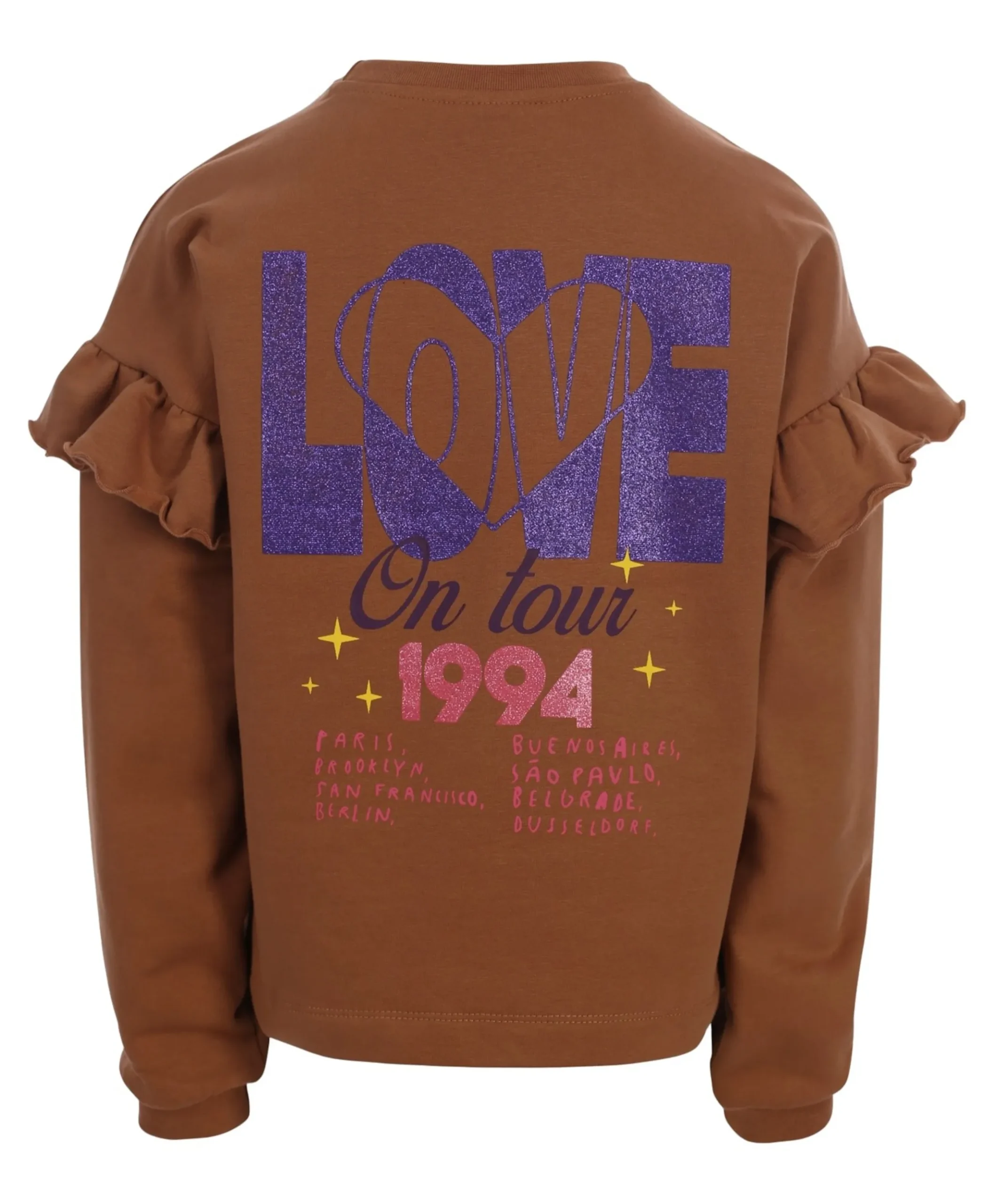 Meisjes sweater bruin