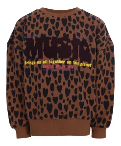 Meisjes sweater bruin