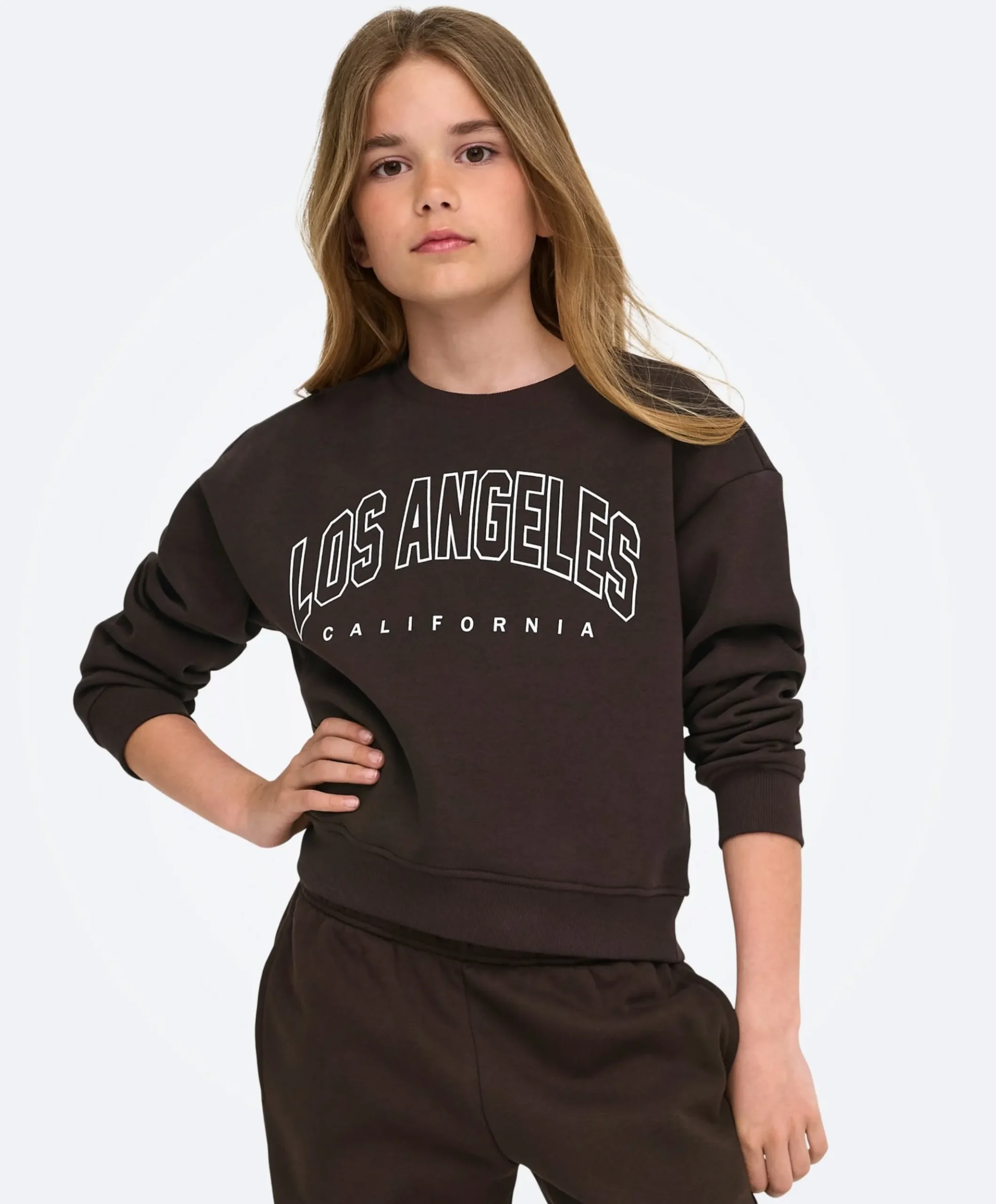 Meisjes sweater bruin