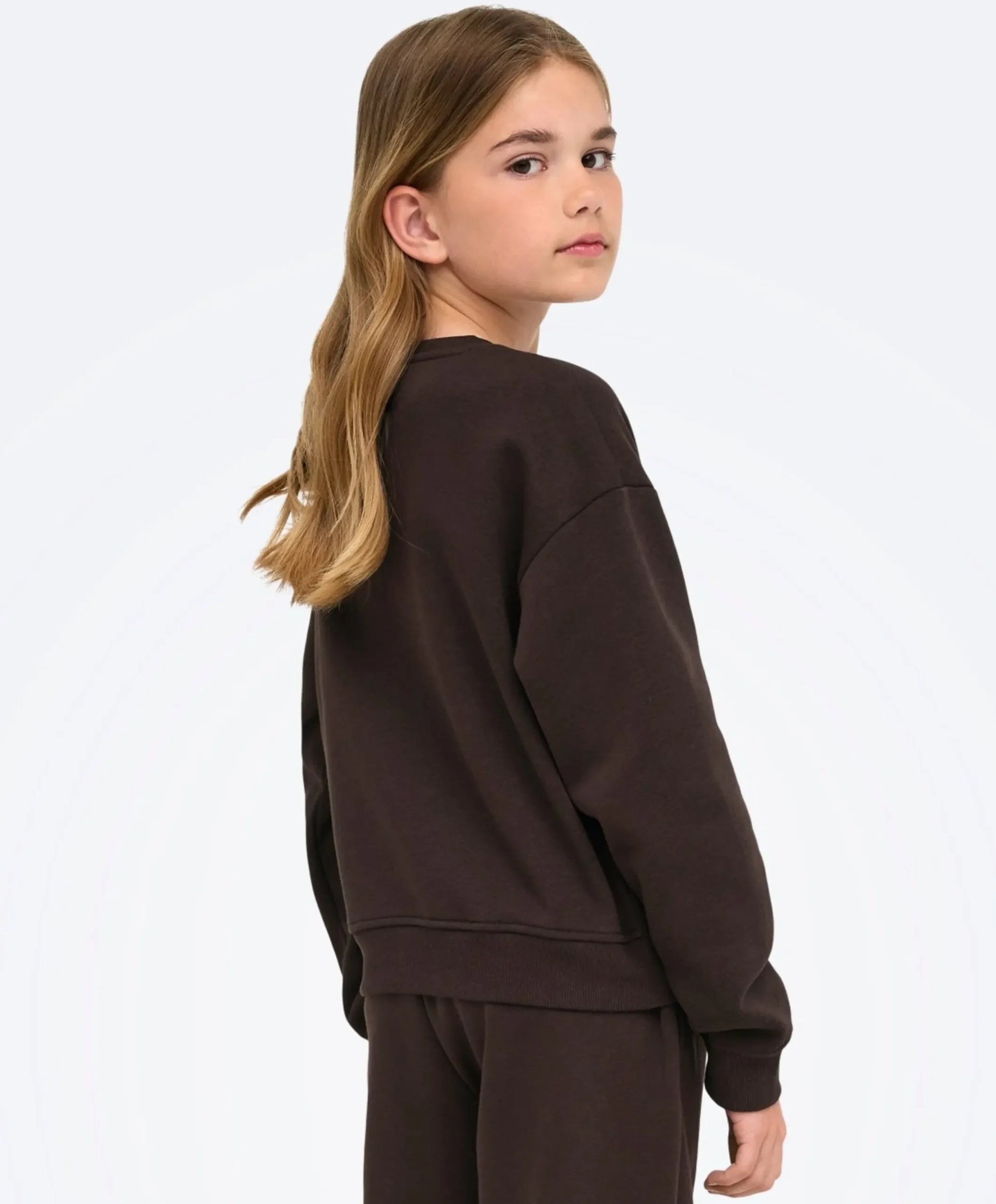 Meisjes sweater bruin
