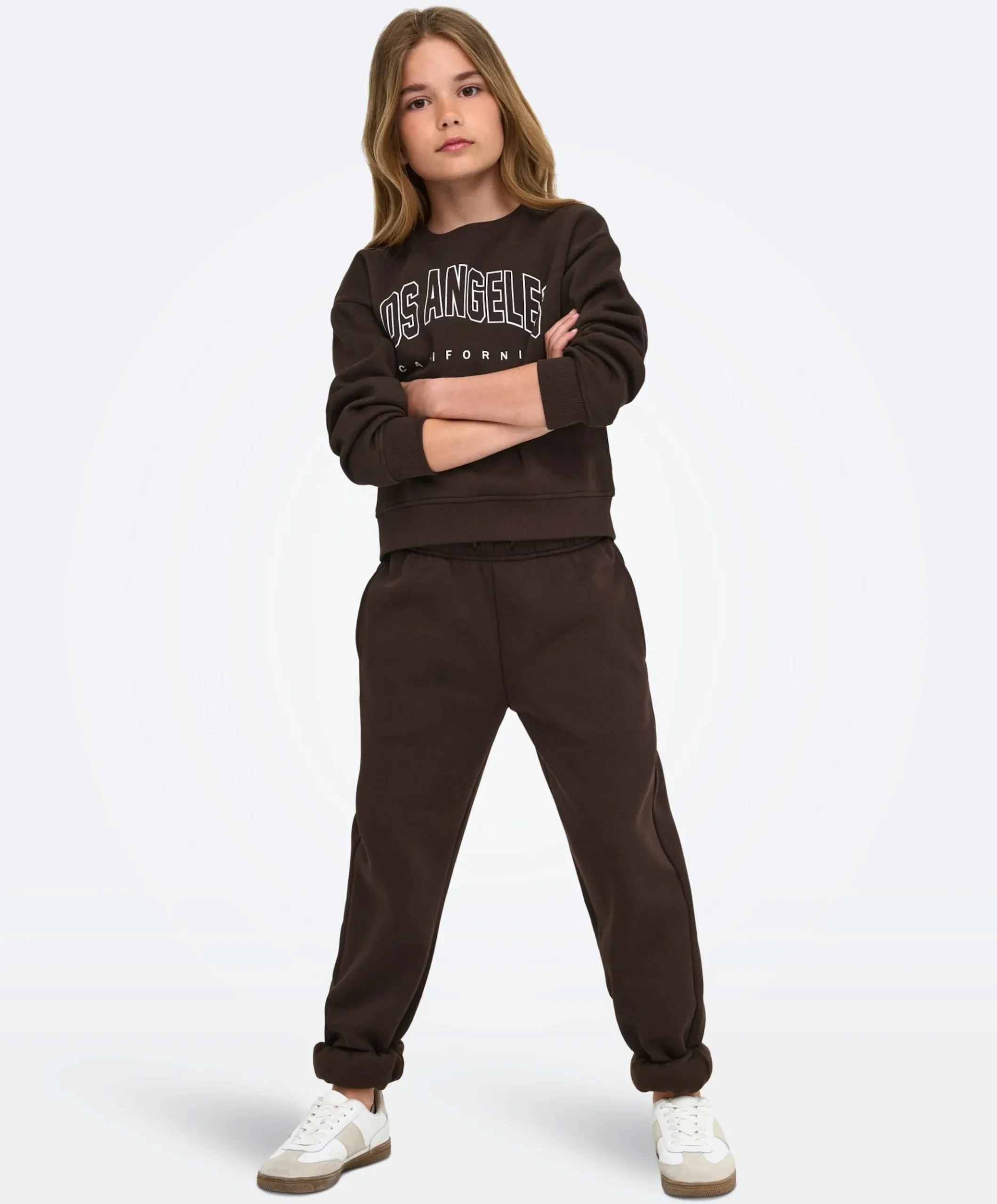 Meisjes sweater bruin