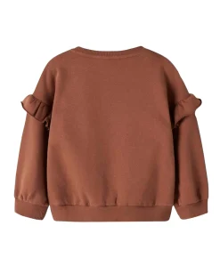 Meisjes sweater bruin