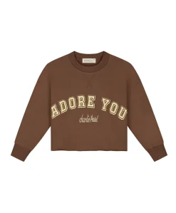 Meisjes sweater bruin