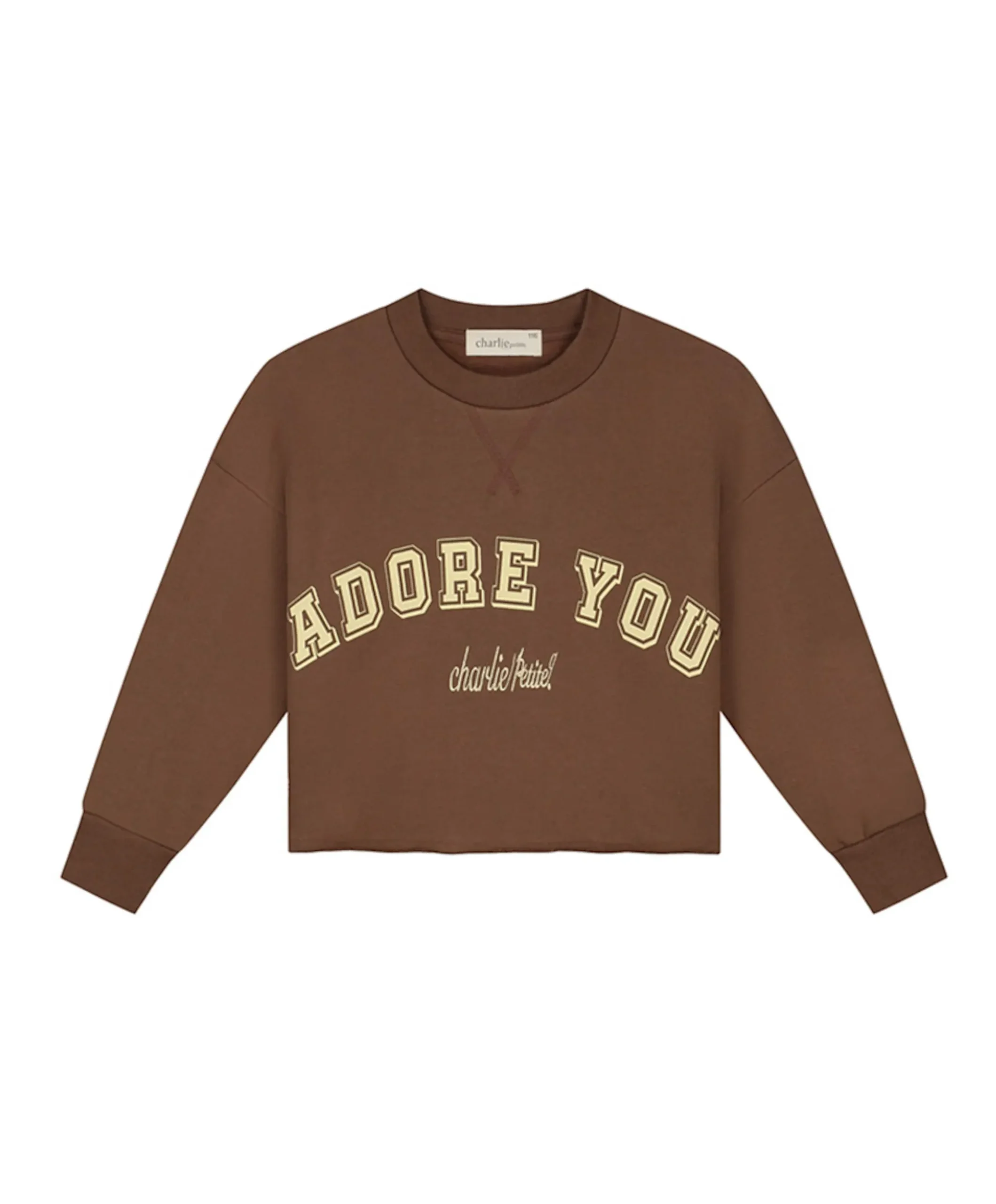 Meisjes sweater bruin