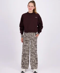 Meisjes sweater bruin